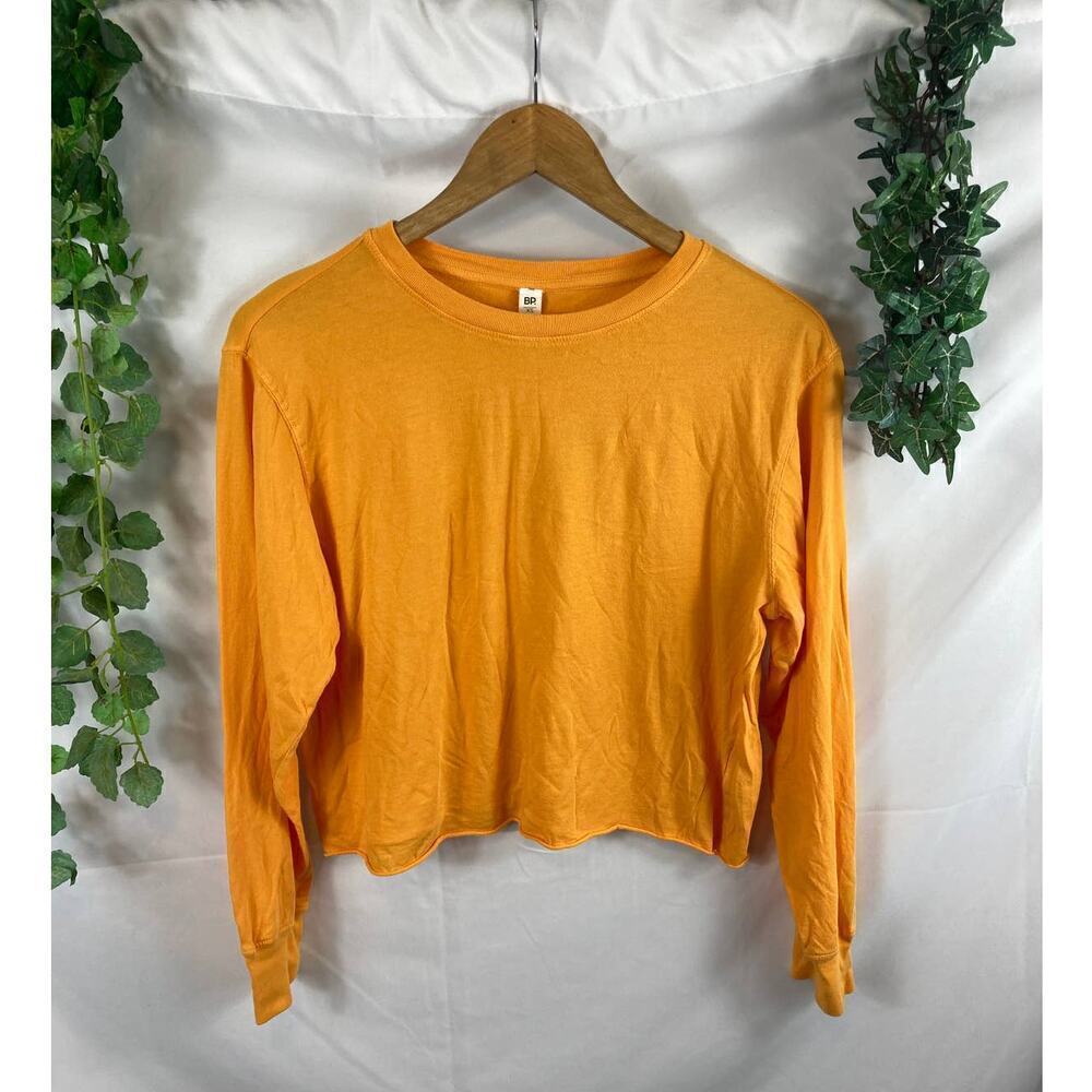 NWT Bp raw hem long sleeve top